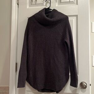 Grey oversized turtle neck/cowl neck sweater
